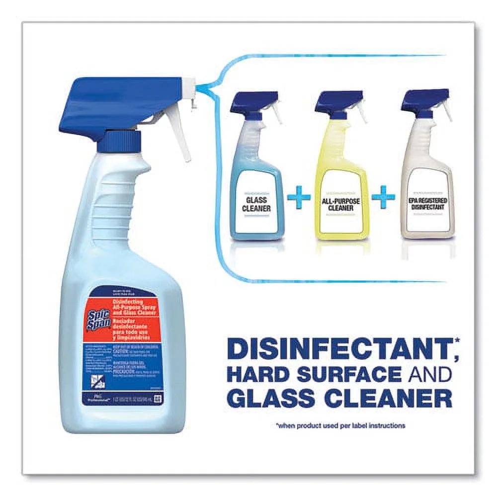 1 Gal Bottle Disinfecting All-Purpose Spray And Glass Cleaner, Bundle of 5 S9557