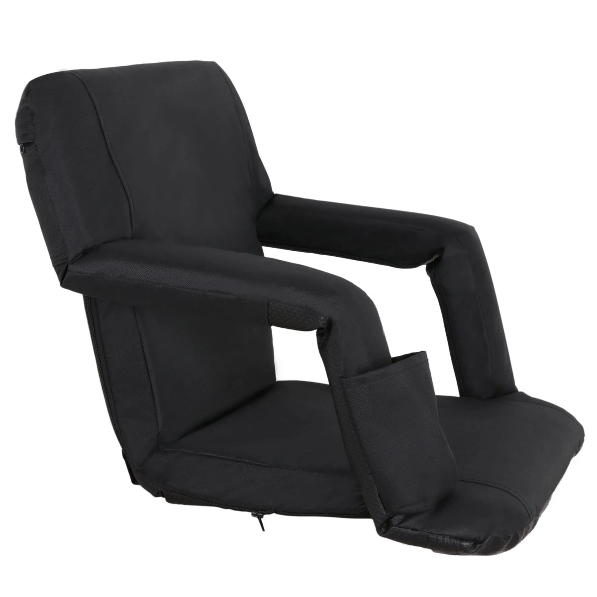 Black Reclining Stadium Seat Chair B9201