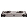 Electric Stainless Steel Double Burner S6244