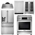 30 Gas Range, Range Hood, Refrigerator, Dishwasher, Wine Cooler R485516