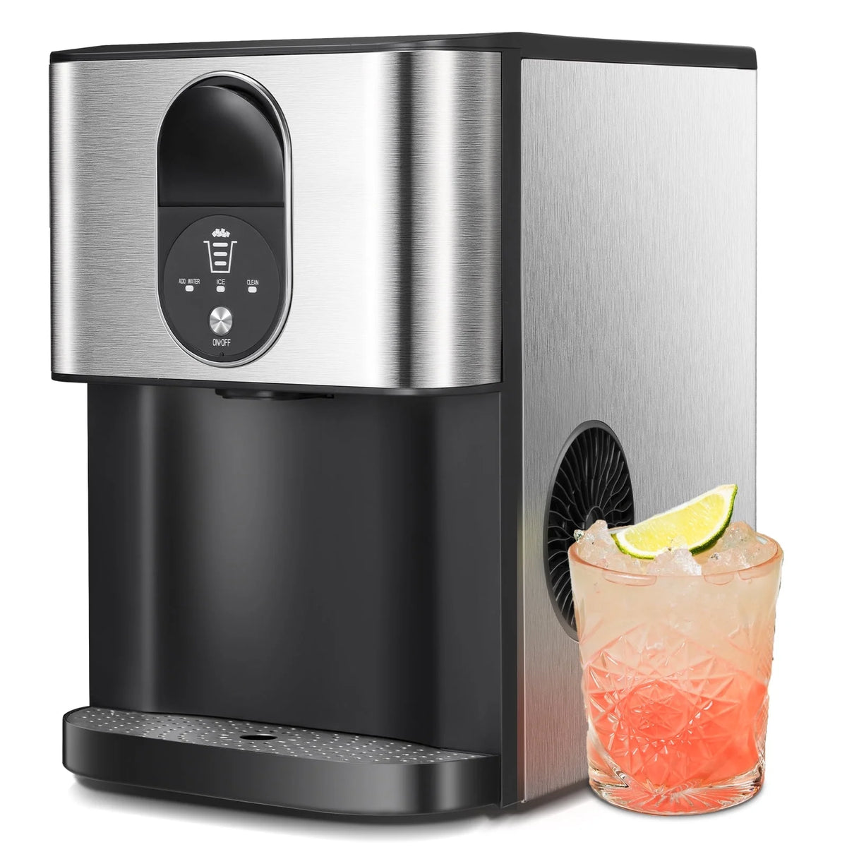 Black Countertop Nugget Ice Maker Q982