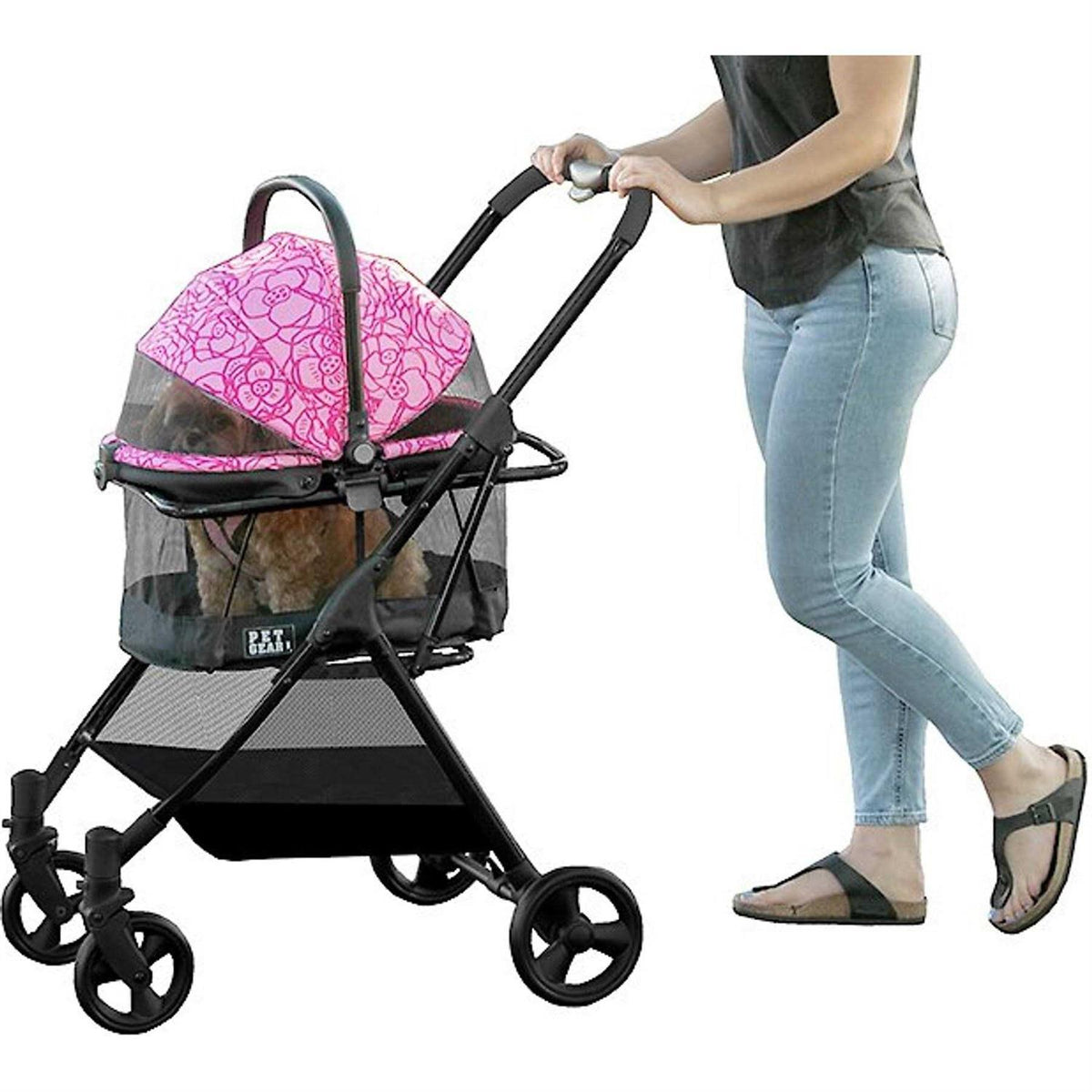 Jet Black Pet Stroller Travel System L32278