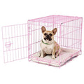 Pink Compact Single Door Metal Dog Crate A98870