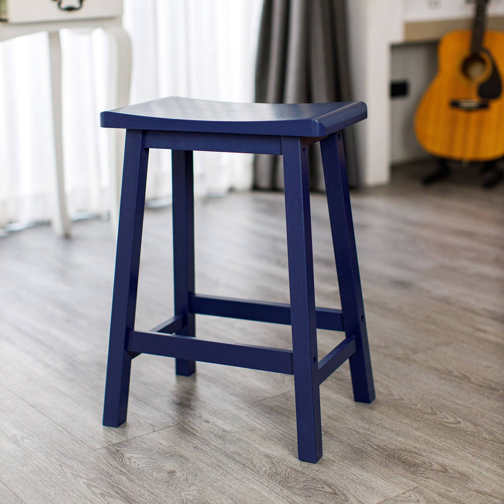 White Saddle Stool C391470