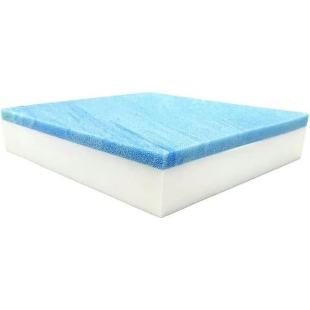 Cool Gel Memory Foam Square Chair Cushion Medium Firm W40821