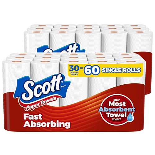 30 Double Rolls Paper Towels (108 Sheets Per Roll) I728