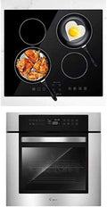 24" Electric Induction Cooktop with 4 Burners & Single Wall Oven O274168