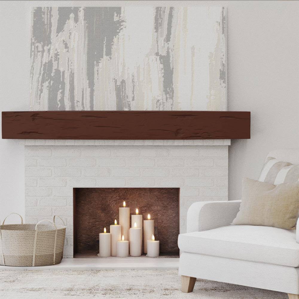 Pecky Cypress Faux Wood Fireplace Mantel H208241