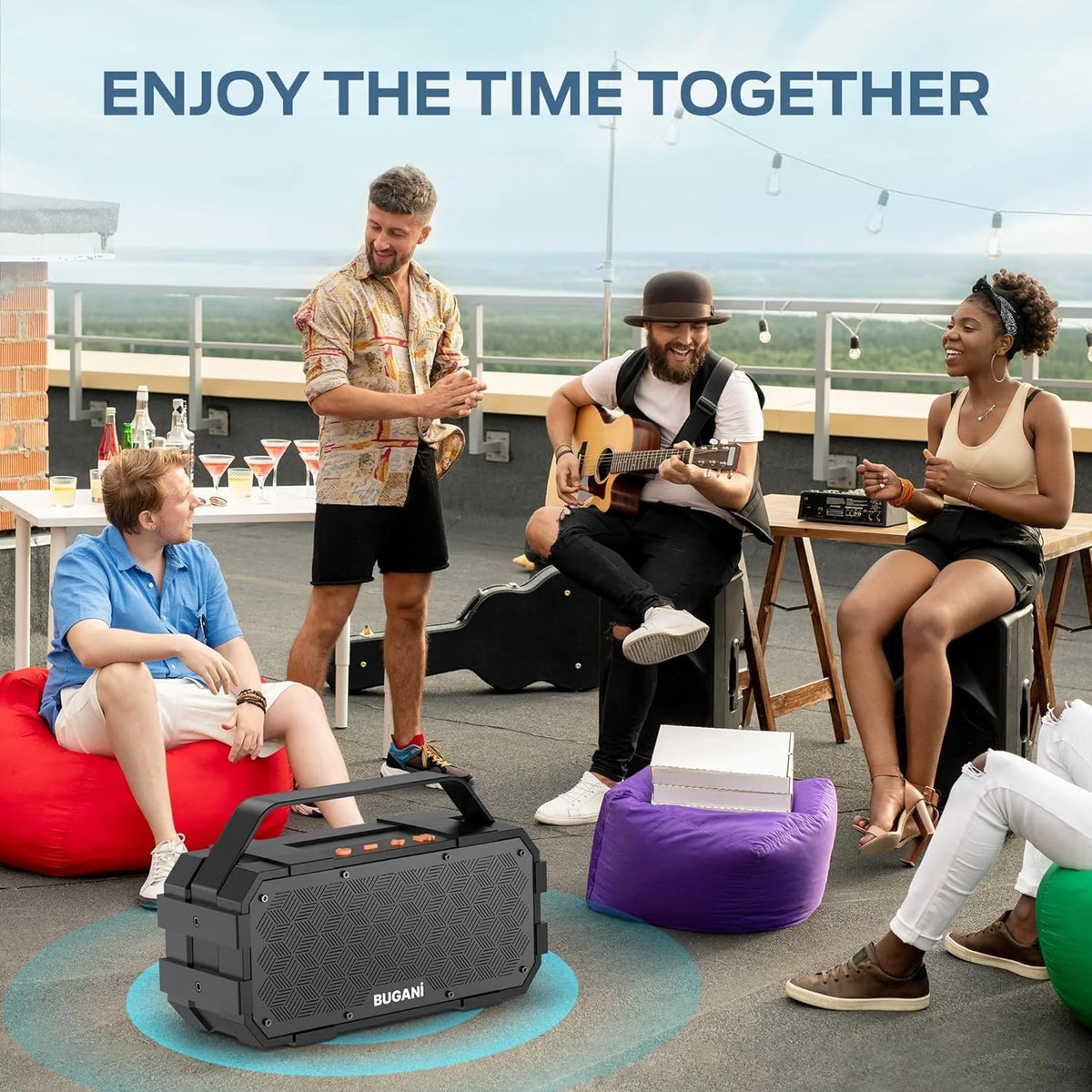 Wireless Portable Bluetooth Speaker 40W IPX6 Waterproof C36846