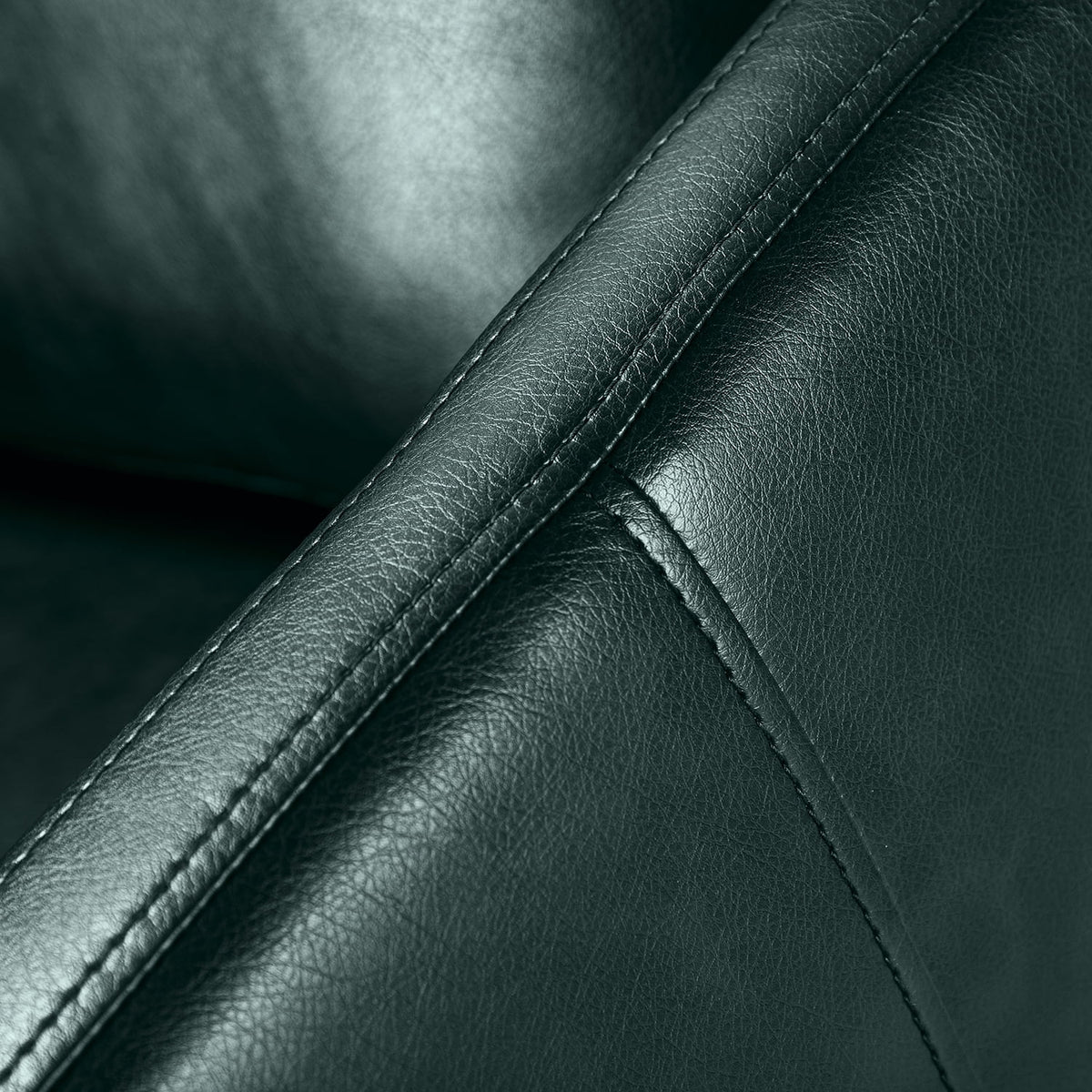 Green Faux Leather Swivel Accent Chair Set of 2 F38815