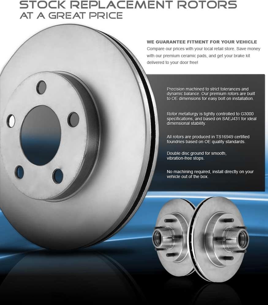 Pack of 2 Premium Grade OE Brake Rotors W56041