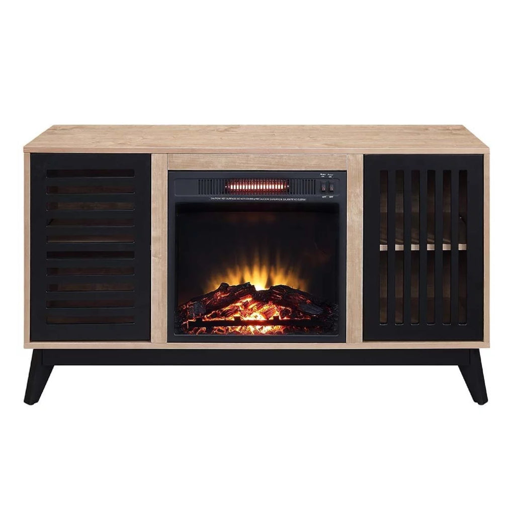 47 Inch Wood Console Table with Electric Fireplace N66507