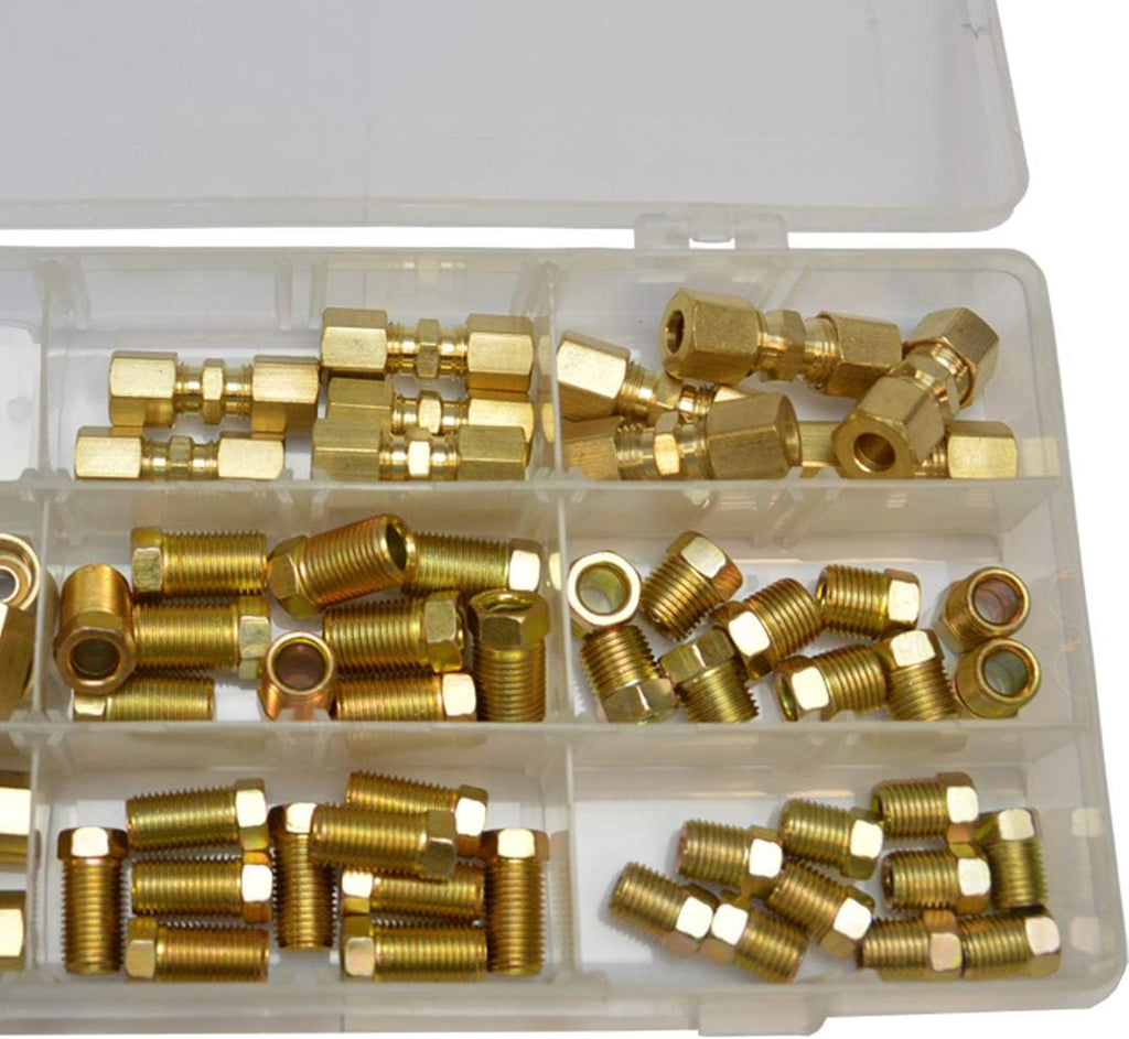 3/16" and 1/4" Brakeline Fittings Kit 70 Pieces Z487981