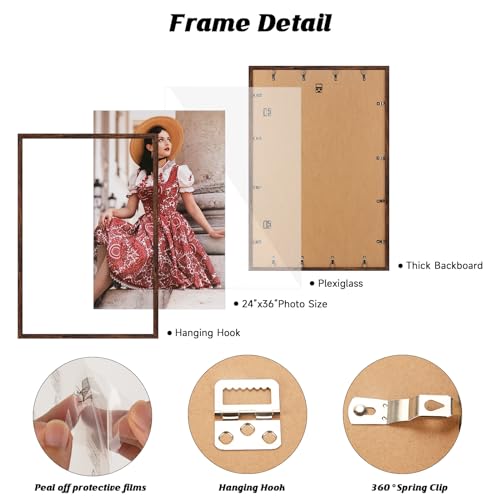 3 Pack 20x27 Matte Gold Picture Frame L183