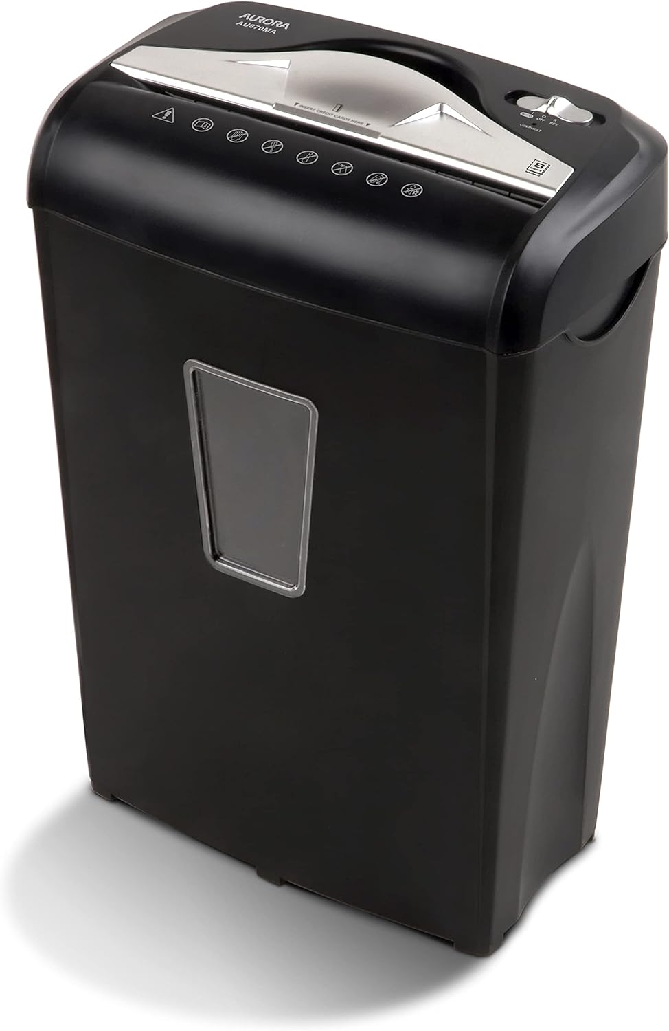 8-Sheet Micro-Cut Paper Credit Card Shredder Black B96828