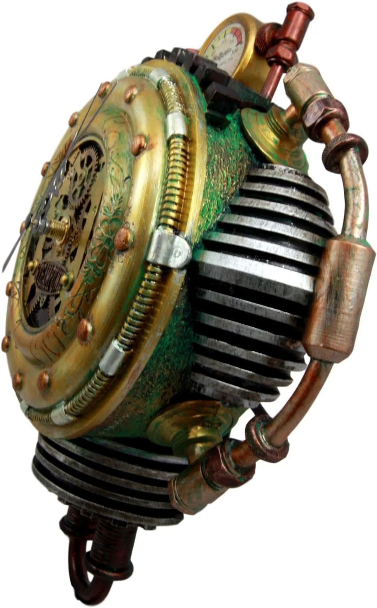 Steampunk Decorative Wall Clock Figurine 11" H Y132595