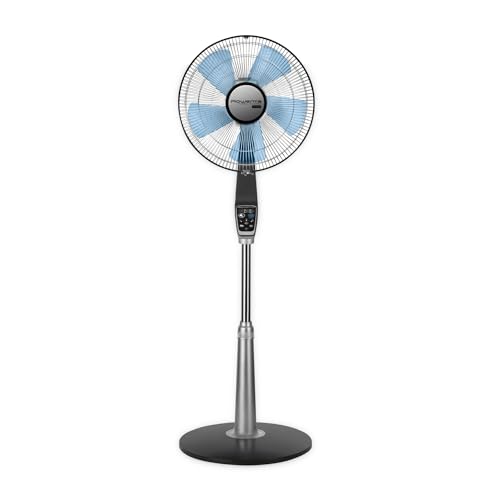Pedestal Fan, 65 Inches, Ultra Quiet, Oscillating, Portable, 3 Speeds, Digital Control, Black Y757153