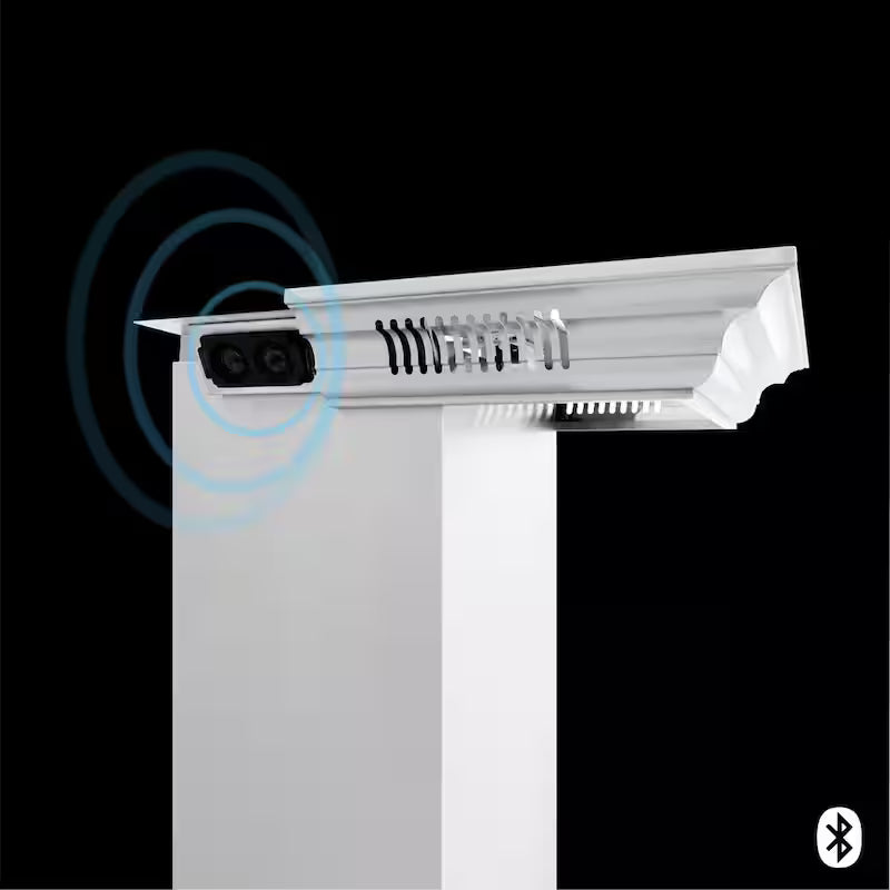 36 in. 400 CFM Ducted Wall Mount Range Hood in Stainless Steel and Glass U5868