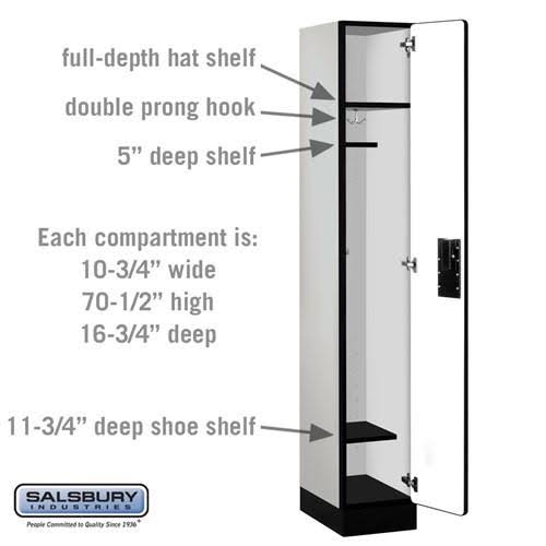 15x22 Wide Single Tier Wood Locker B1449