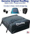 11 Cubic Feet Waterproof Rooftop Cargo Carrier with Straps and Storage Bag Q814553