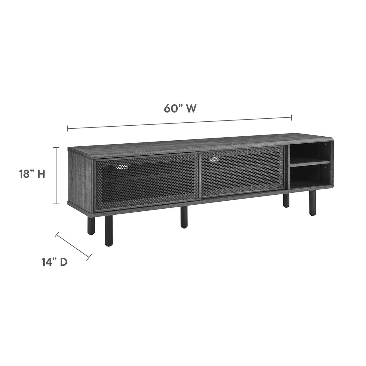 Charcoal TV Stand X693606
