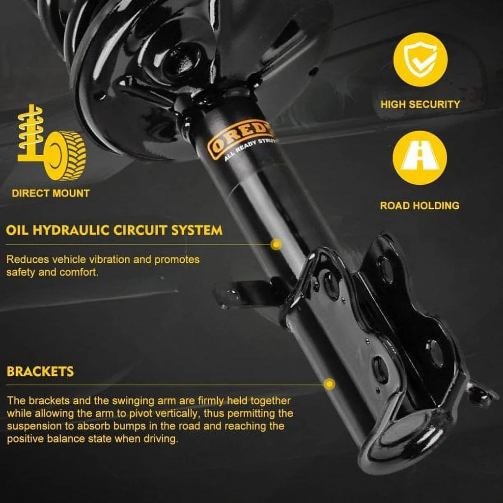 Front Right Passenger Side Complete Strut with Coil Spring Assembly R2054
