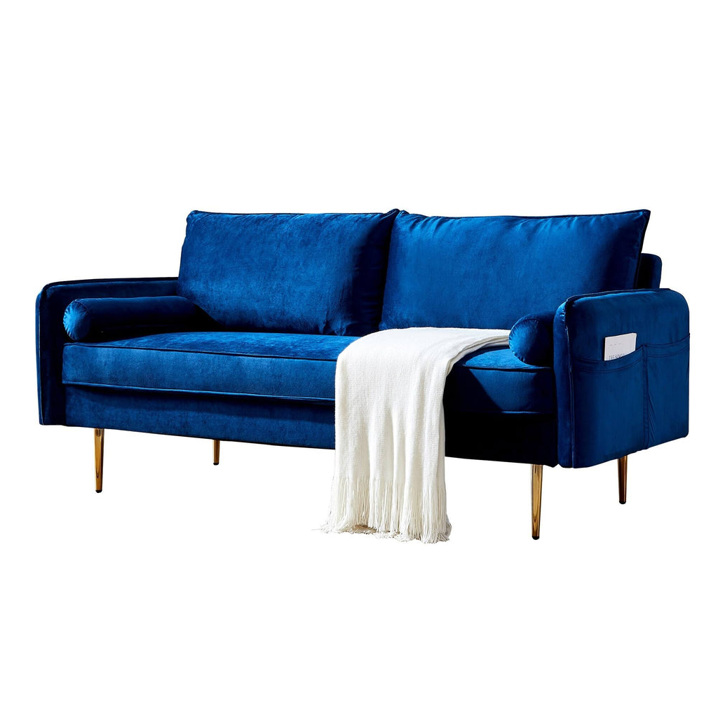 Blue Velvet Sofa Q651185