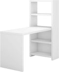Pure White Bookcase Desk Y260064