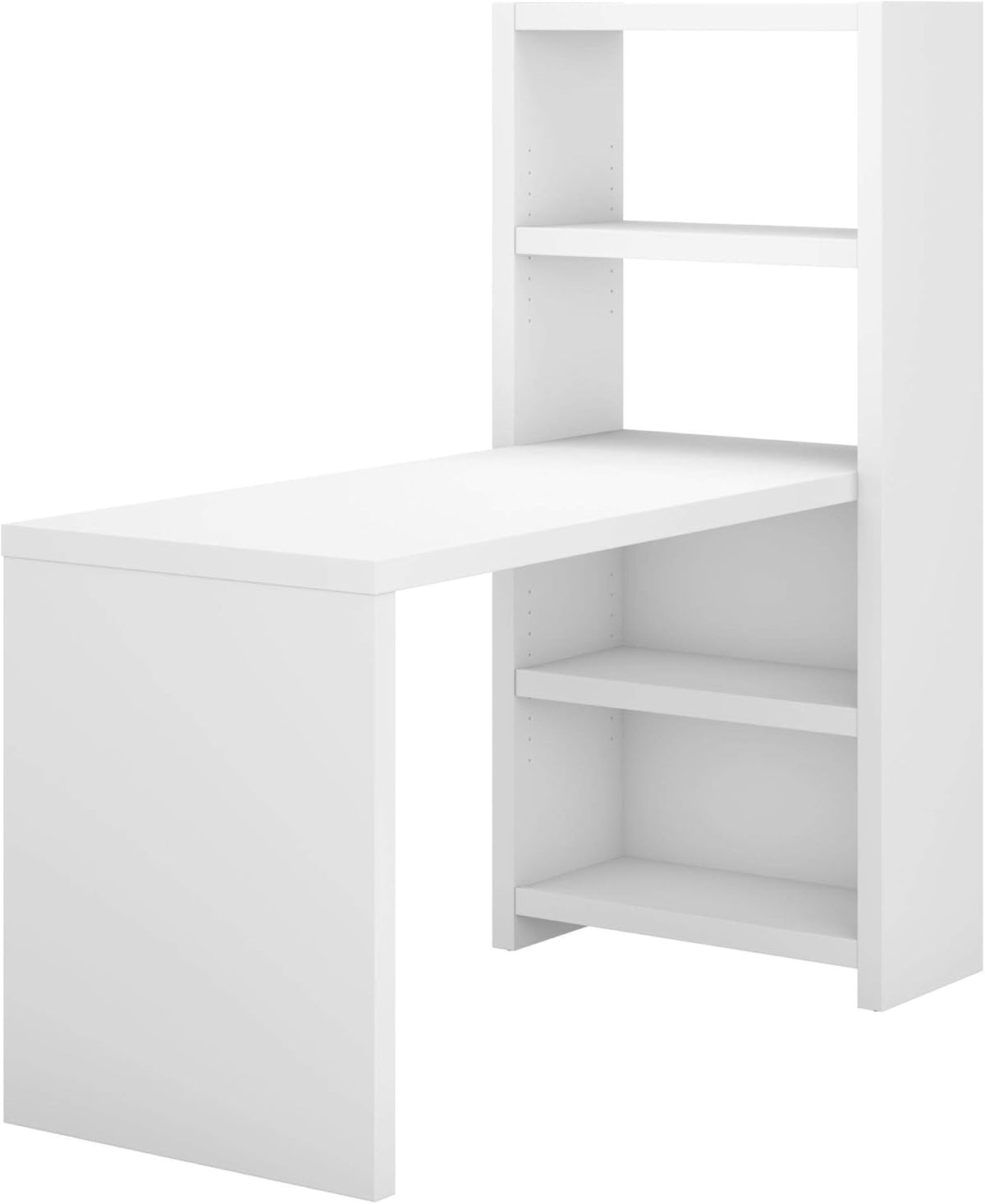 Pure White Bookcase Desk Y260064