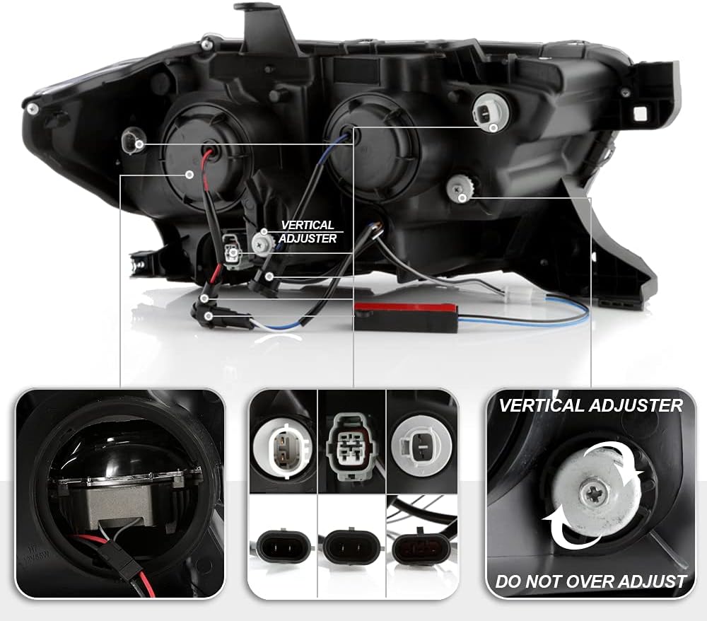 Chrome LED Projector Headlights C272