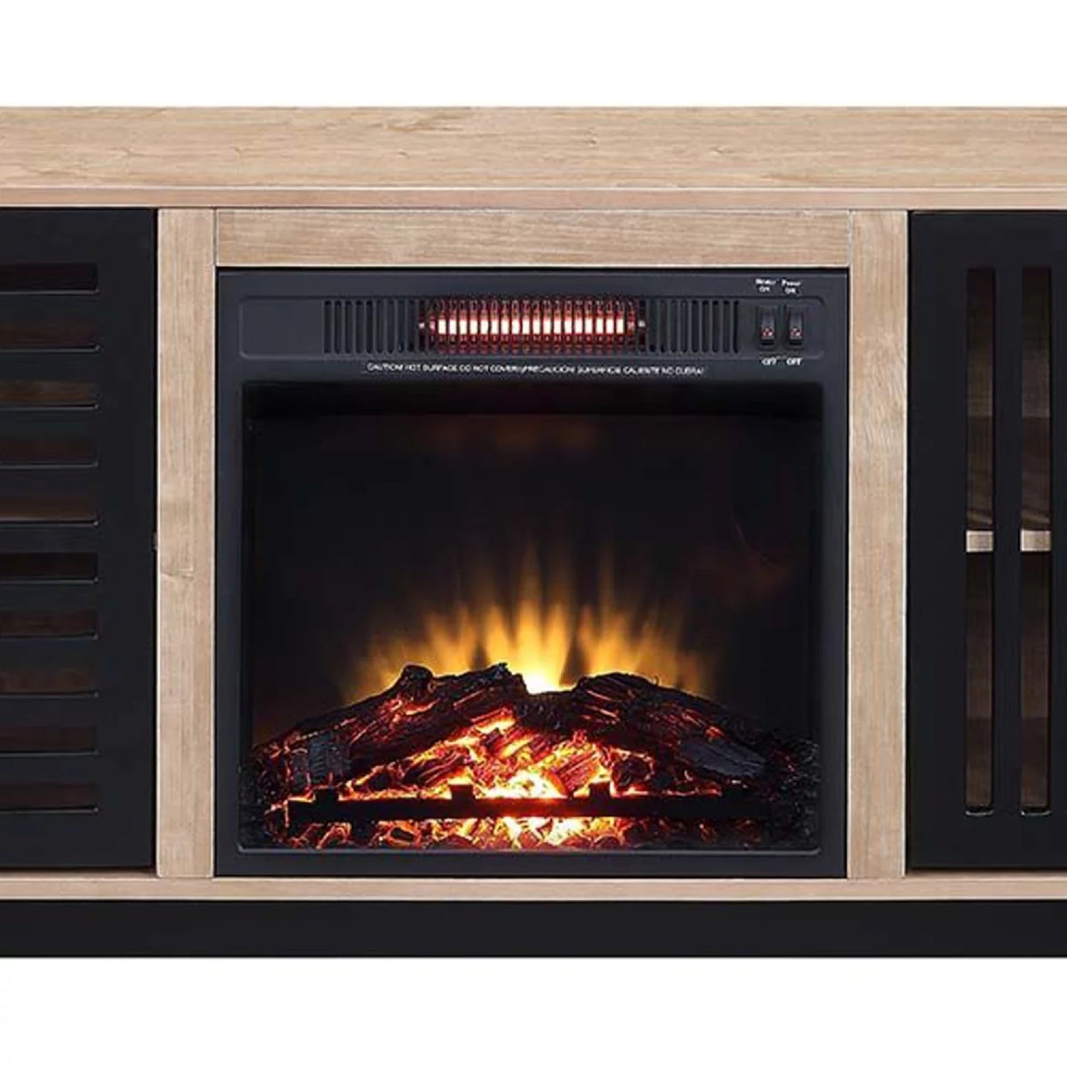 47 Inch Wood Console Table with Electric Fireplace N66507