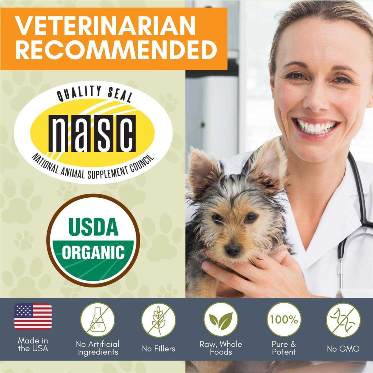 Organic Pumpkin Supplement for Dogs R4678