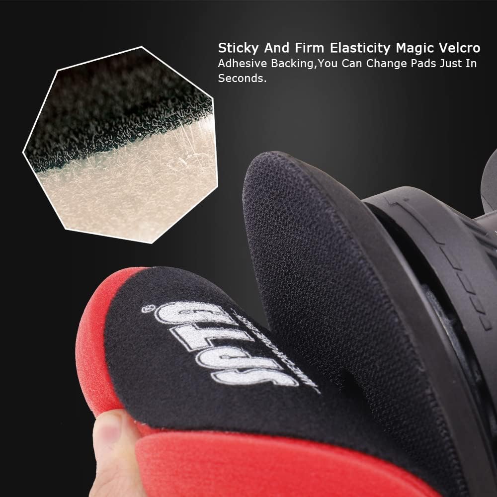 Cordless Car Buffer Polisher with 2Pcs 12V Lithium Rechargeable Battery Brushless Polisher, 2.0Ah E266210