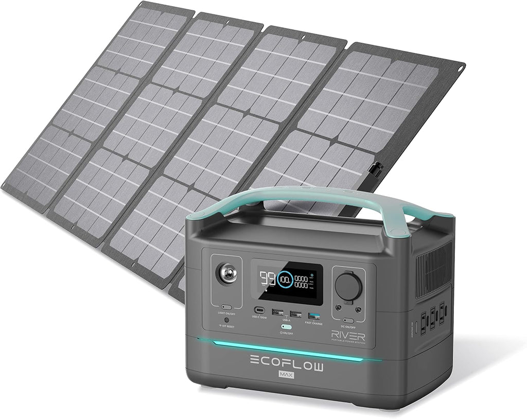 Portable Power Station 576Wh with 110W Solar Panel S34007