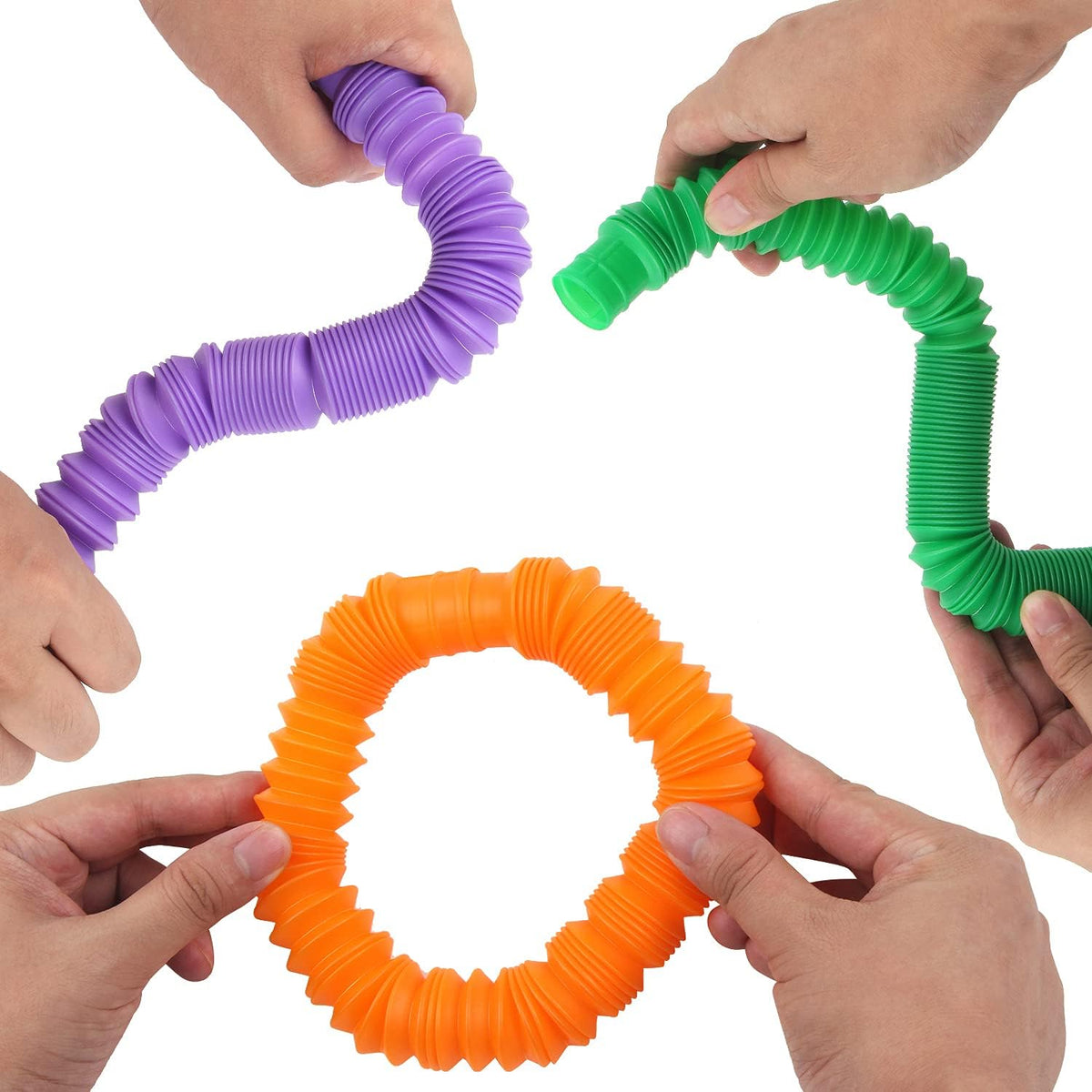 7 Pieces Pop Tubes Fidget Toys V29469
