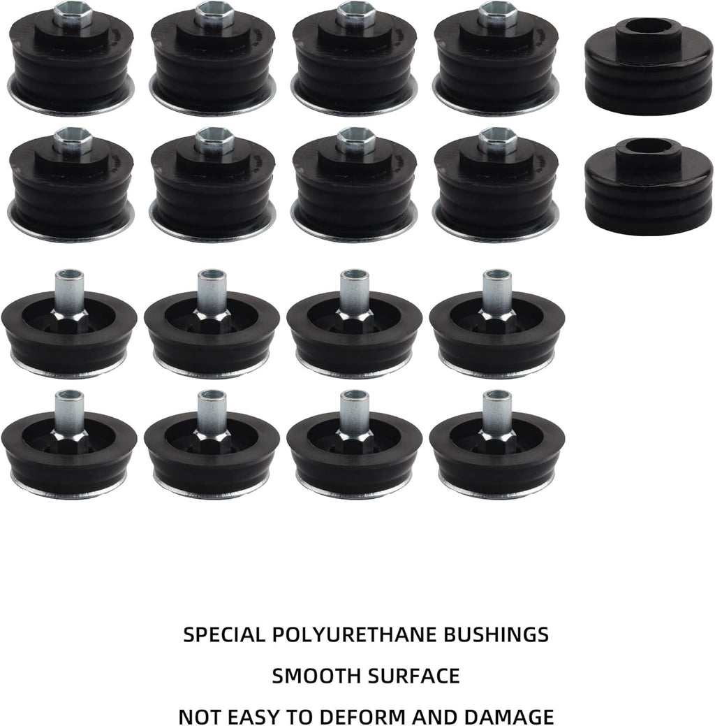 Body Mount Bushing Kit Compatible With 2008-2016 Ford F-250 F-350 2WD 4WD Super Duty H392506