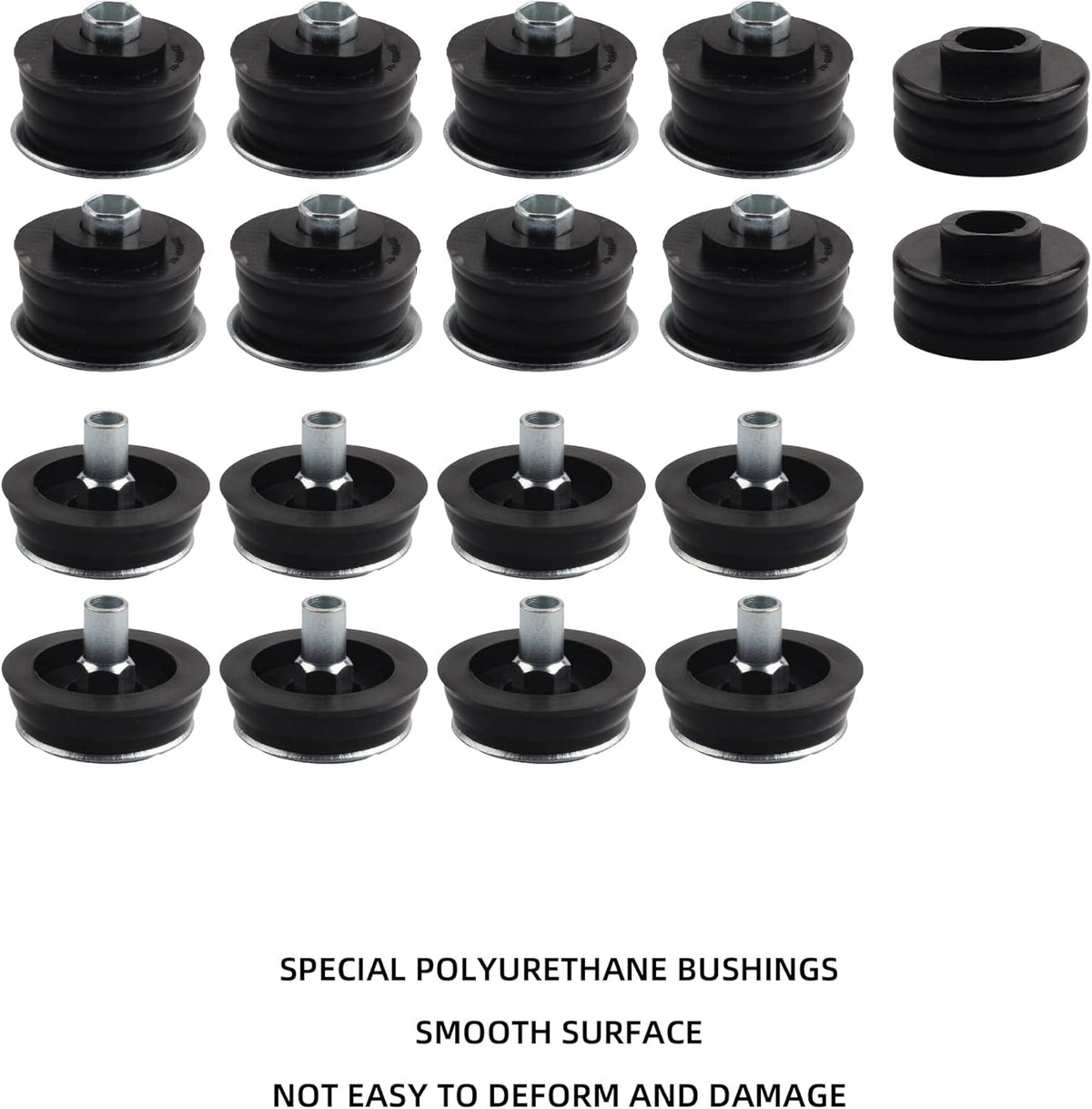Body Mount Bushing Kit Compatible With 2008-2016 Ford F-250 F-350 2WD 4WD Super Duty H392506