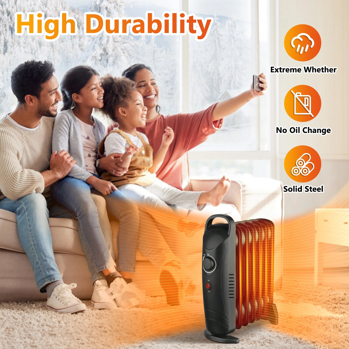 700Watt Oil Filled Electric Space Heater T453252