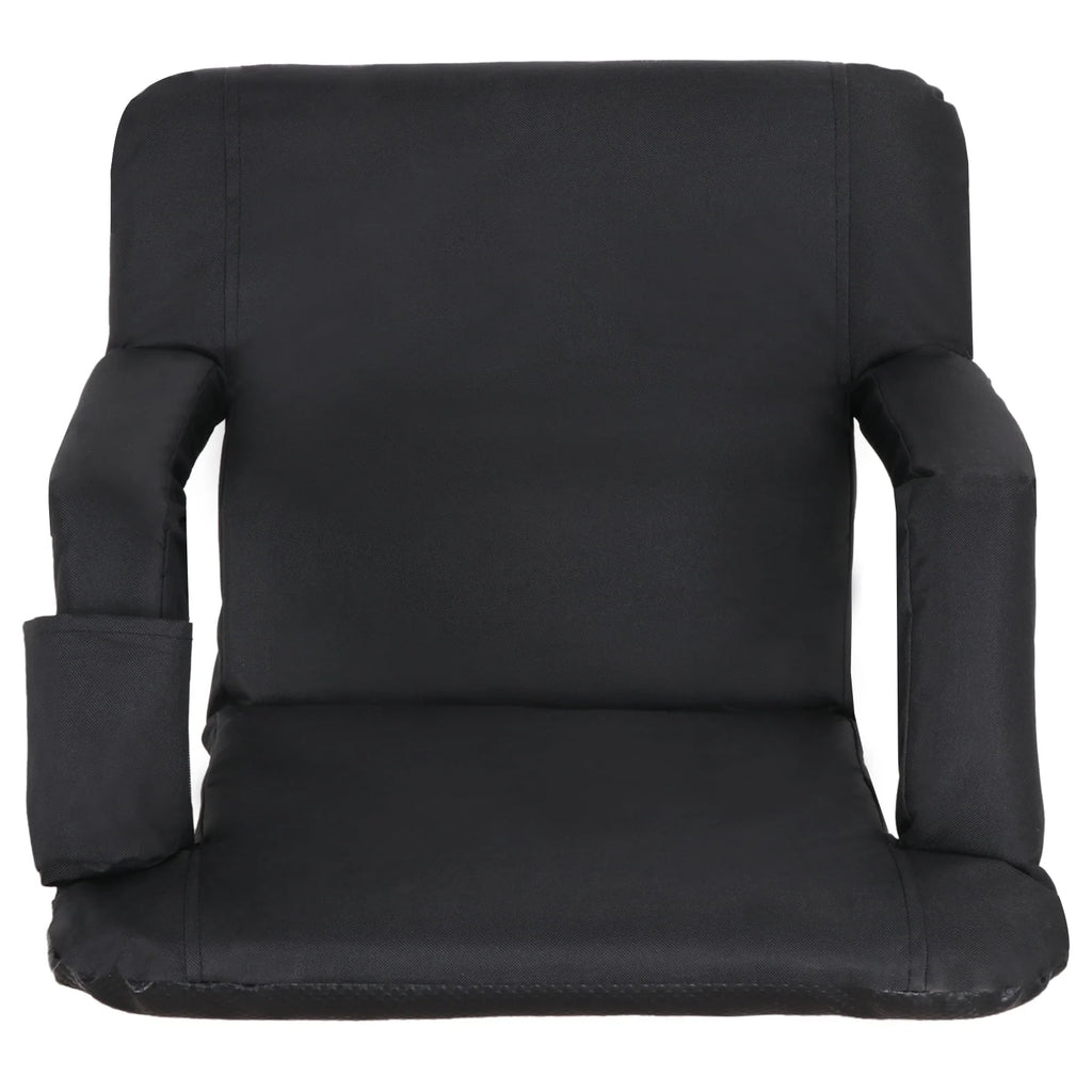 Black Reclining Stadium Seat Chair B9201