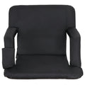 Black Reclining Stadium Seat Chair B9201