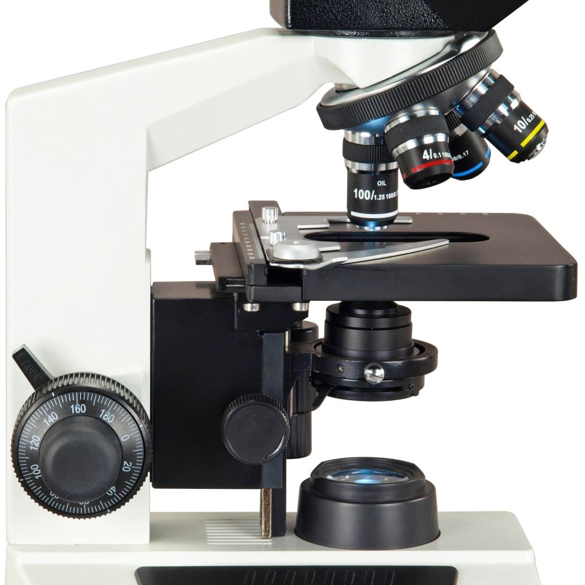 40X-2000X Compound Binocular LED Biological Microscope with Aluminum Carrying Case V5860