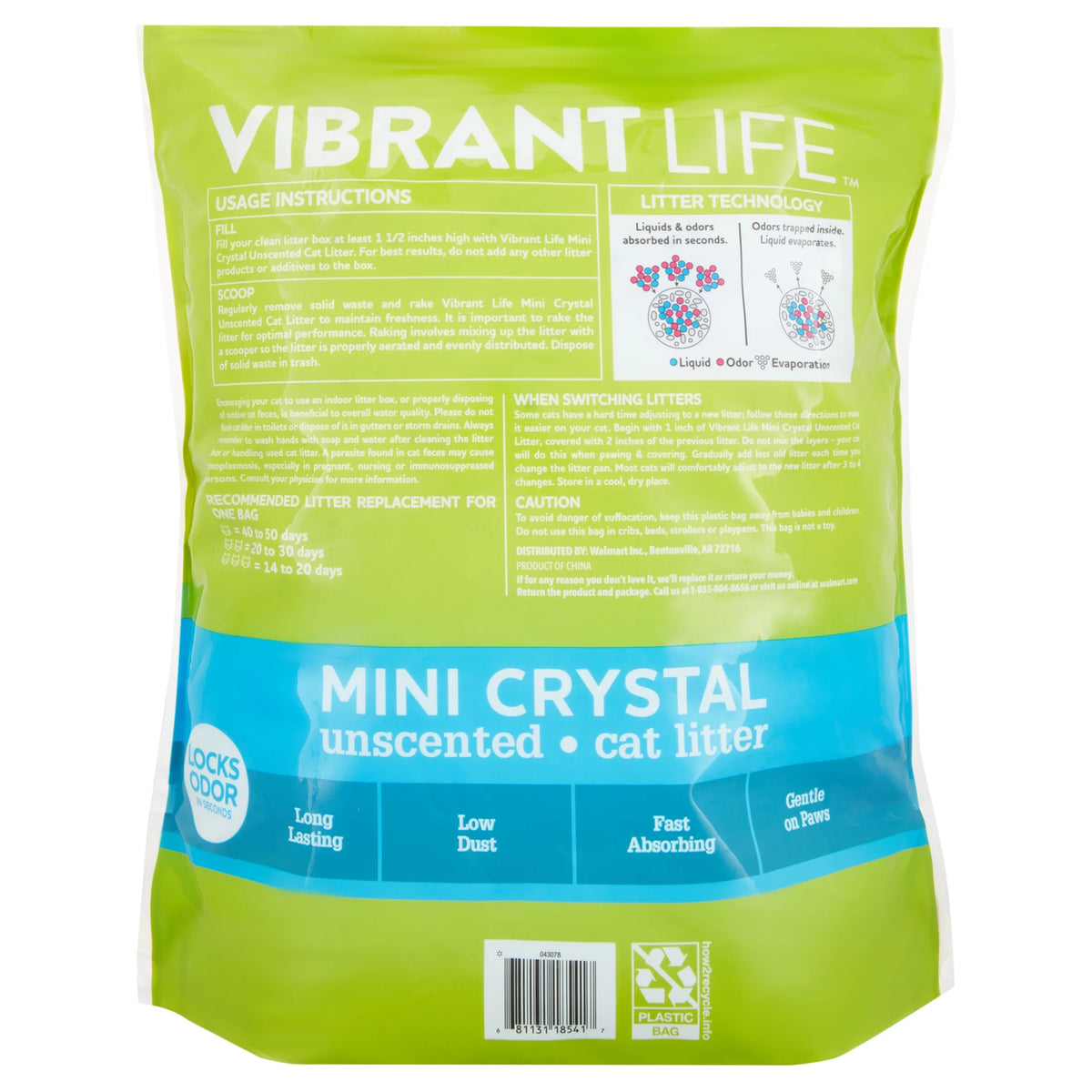 Mini Unscented Cat Litter, 8 lb W6105