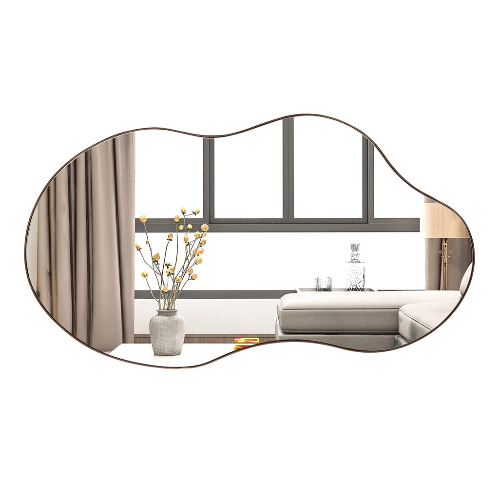 Cloud Shaped Asymmetrical Wall Mirror 22"x36" P63205