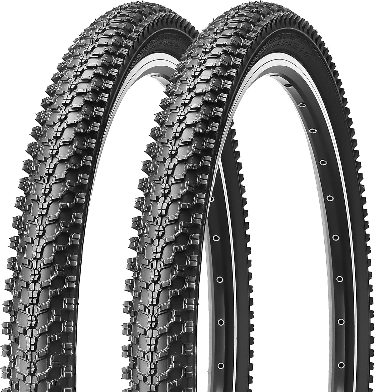 2 Pack 24/26x1.95 Inch Folding Replacement Bike Tires A602288