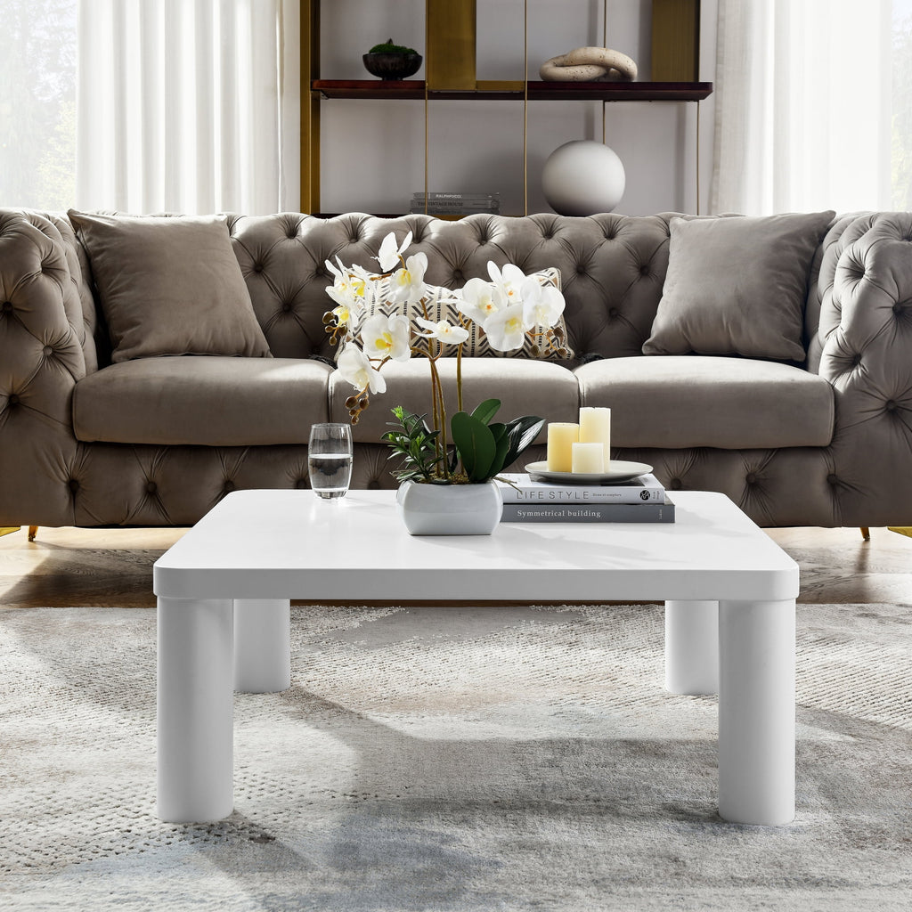 Cream White Square Coffee Table E42194