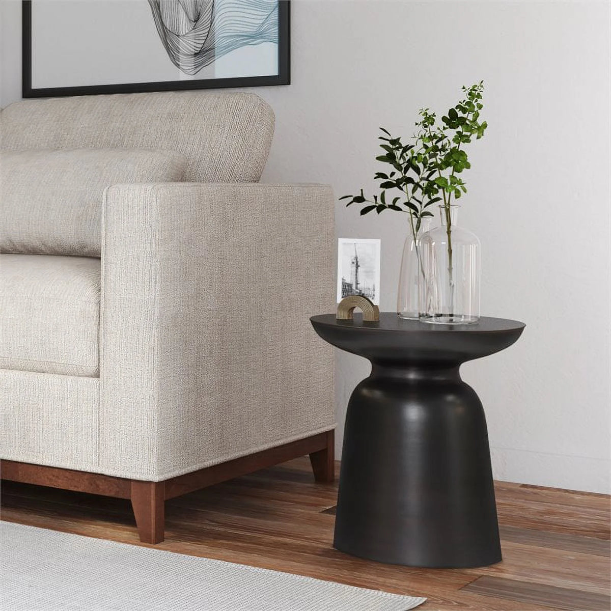 2-Piece Metal Accent Side Table Set B109