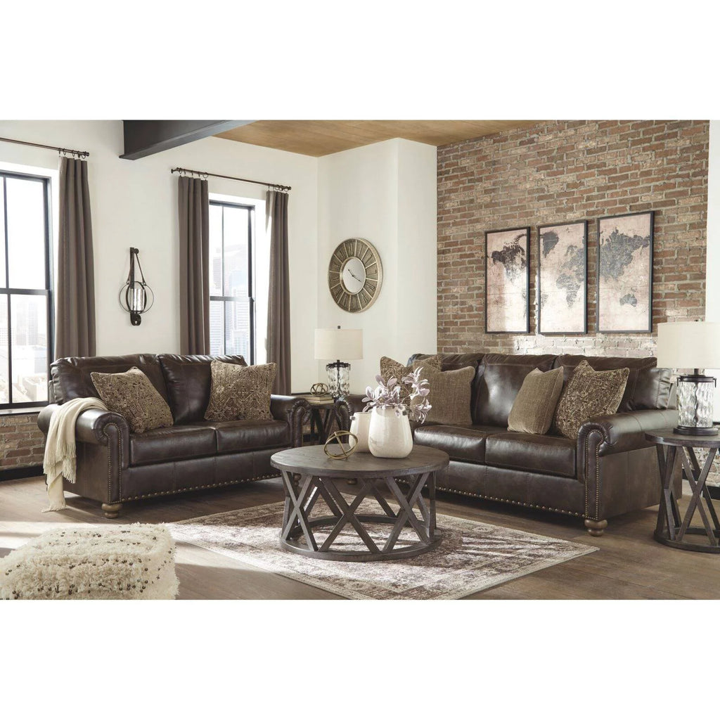 Coffee Loveseat B27406