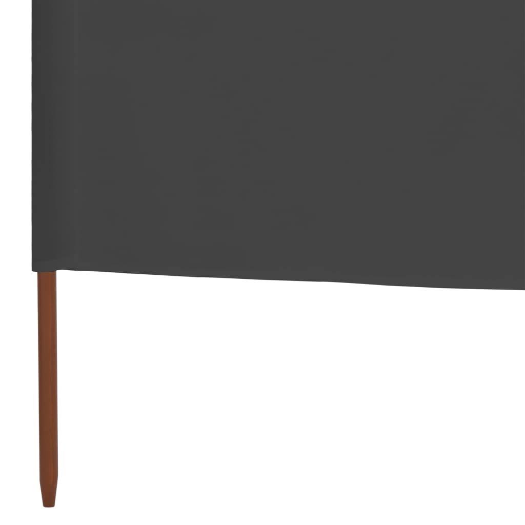 5-Panel Wind Screen Fabric 600x120 cm Anthracite I747508