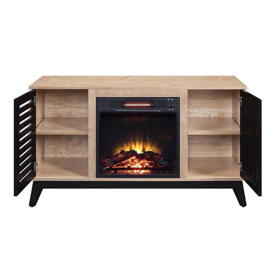 47 Inch Wood Console Table with Electric Fireplace N66507