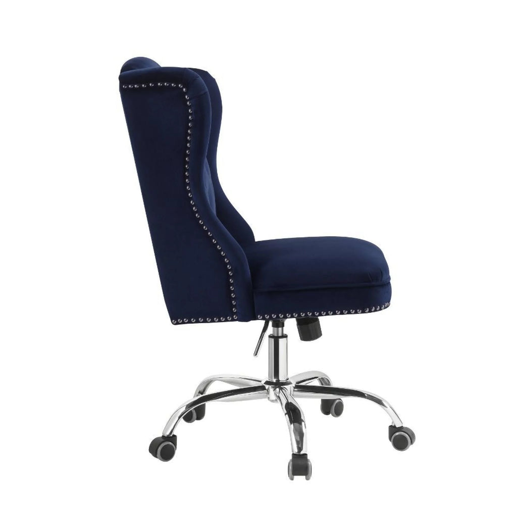 Midnight Blue Velvet Office Chair H830367